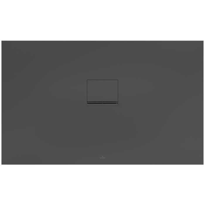 Villeroy & Boch Squaro Infinity Duschwanne UDQ1380SQI2IV1S, 130 X 80 X 4 Cm, Anthrazit