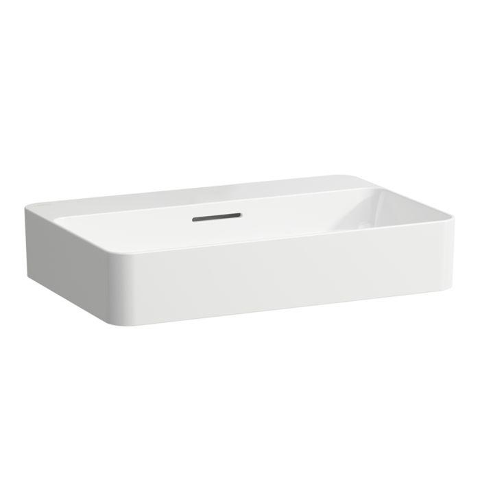 Laufen Val Waschtisch-Schale H8122854001091 60X40Cm, Weiß Lcc, Mit ÜBerlauf, Ohne Hahnloch