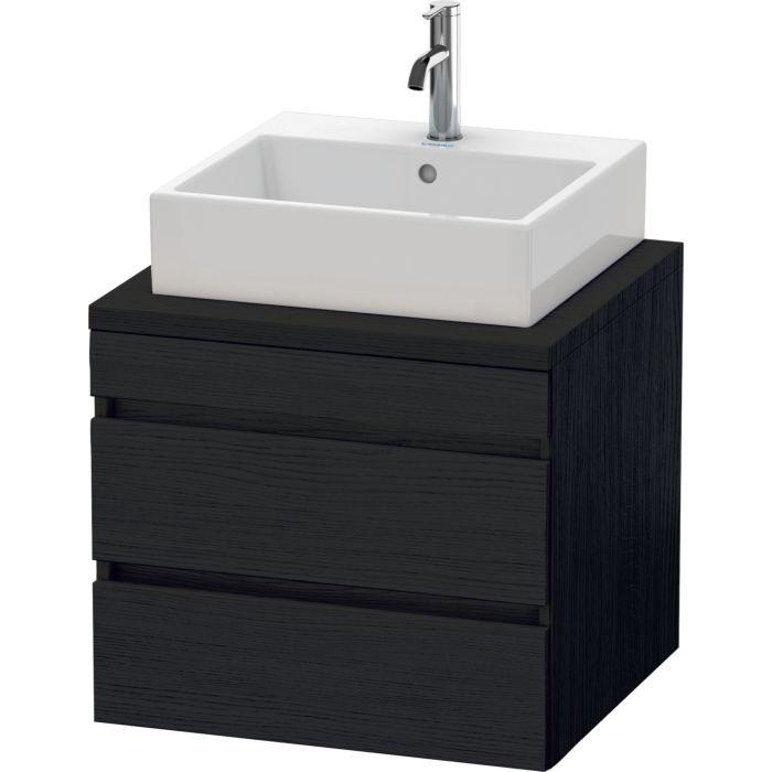 Duravit Durastyle Waschtisch-Unterschrank DS531501616 60 X 54,8 Cm, Eiche Schwarz, FüR Konsole, 2 SchubkäSten
