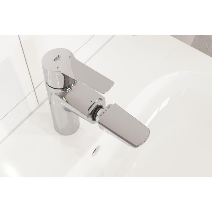 Grohe Quickfix Start Waschtischarmatur 24205003 Chrom, M-Size, Herausziehbarer Auslauf, Push-Open