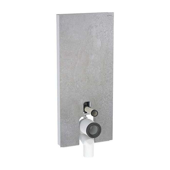 Geberit Monolith Stand-WC-Modul 131033JV5 Bauhöhe 114cm, Front betonoptik, Seite aluminium