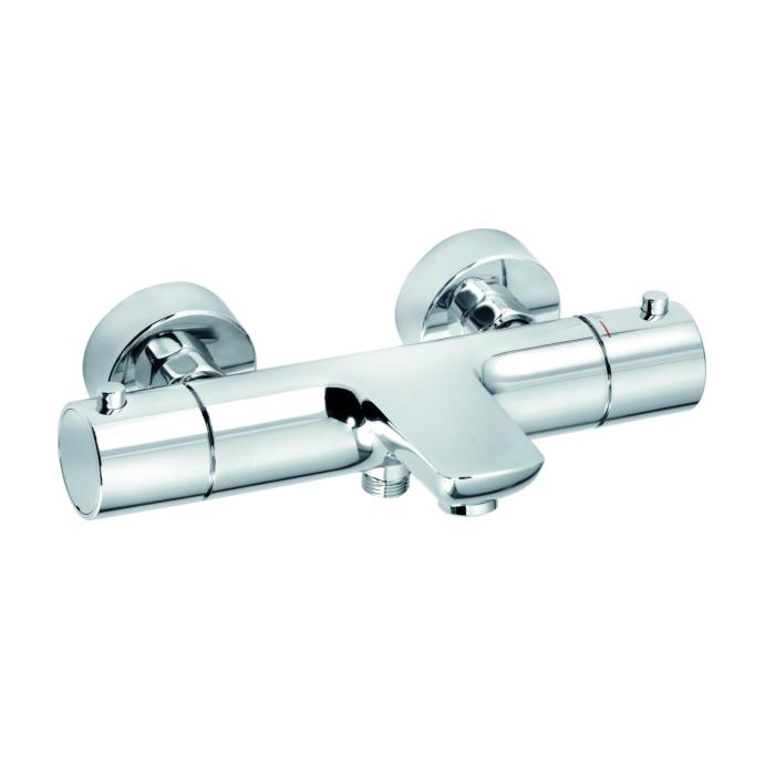 Kludi Objekta Wannenarmatur 352010538 Chrom, Aufputz Thermostat