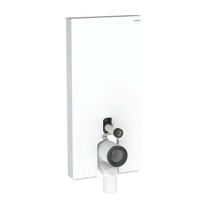 Geberit Monolith Stand-WC-Modul 131203SI5 Glas weiß, Bauhöhe 101 cm