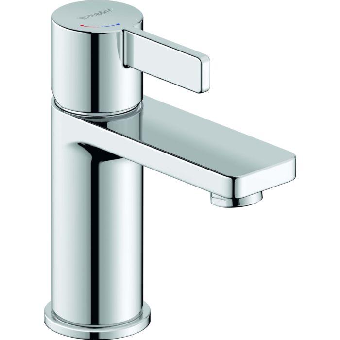 Duravit D-Neo Waschtischarmatur DE1011002010 Ohne Zugstangen-Ablaufgarnitur, Ausladung 94Mm, Chrom