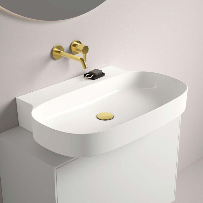 Ideal Standard Linda-X Waschtisch T4993MA Ohne Hahnloch, Ohne ÜBerlauf, Geschliffen, 750 X 500 X 130 Mm, Weiß Ideal Plus