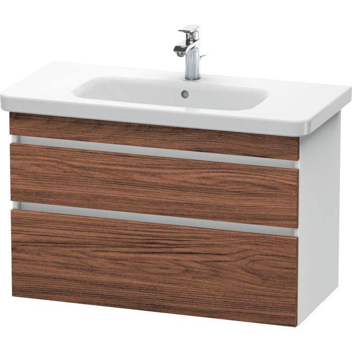 Duravit Durastyle Waschtisch-Unterschrank DS648202118 93 X 44,8 Cm, Nussbaum Dunkel/Weiß Matt, 2 SchubkäSten, WandhäNgend
