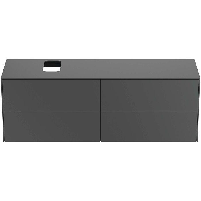 Ideal Standard Conca Waschtisch-Unterschrank T3989Y2 Mit Ausschnitt, 4 AuszüGe, 160X50,5X55 Cm Rechts/Links, Anthrazit Matt Lackiert