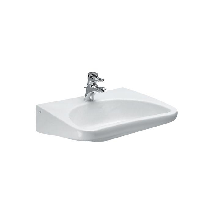 Laufen Waschtisch H8106030001041 66 X 55 Cm, Weiß, Ohne ÜBerlauf, Mit Hahnloch, Barrierefrei