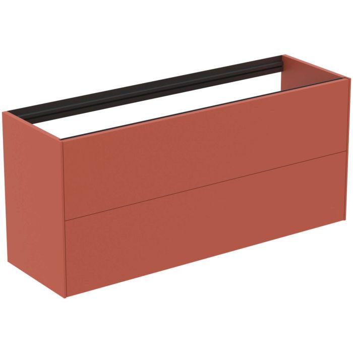 Ideal Standard Conca Waschtisch-Unterschrank T3951Y3 120X37X54Cm, Ohne Waschtisch-Platte, 2 AuszüGe, Sunset Matt Lackiert