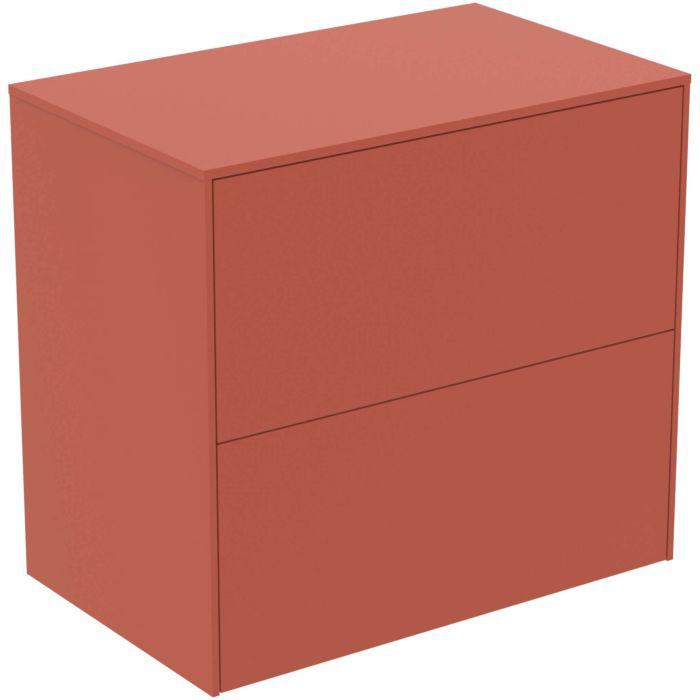 Ideal Standard Conca Waschtisch-Unterschrank T4327Y3 Ohne Ausschnitt, 2 AuszüGe, 60X37X55 Cm, Sunset Matt Lackiert