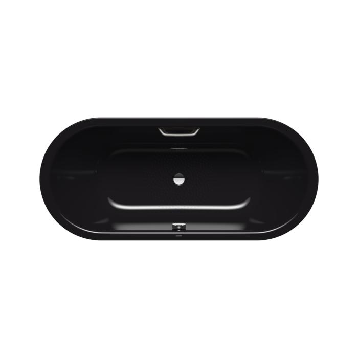 Kaldewei Classic duo Badewanne oval 291410220701 170x75cm, Griffloch, Antislip, schwarz