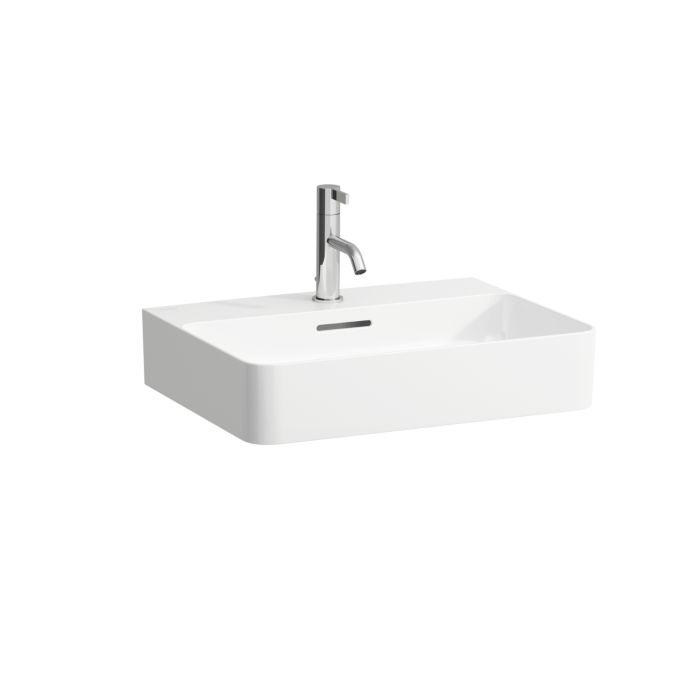 Laufen Val Waschtisch 8102824001081, 55X42Cm, Lcc, 3 HahnlöCher Und ÜBerlauf, Saphirkeramik