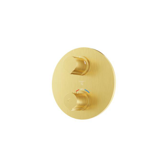 Steinberg Serie 260 Fertigmontageset 10041333BG FüR Unterputzthermostat, Brushed Gold