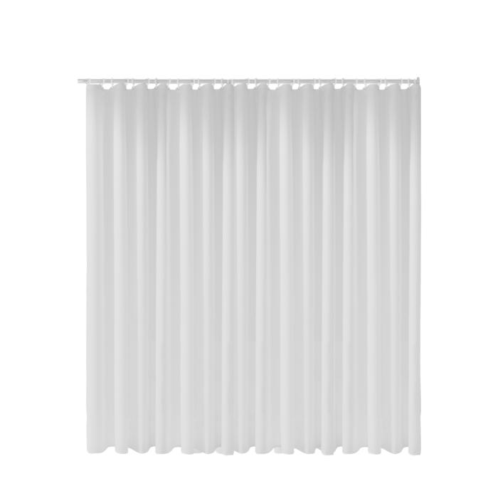 Keuco Duschvorhang Plan uni 14943000320 200 x 180 cm, 11 Ösen, lichtgrau
