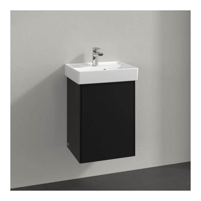 Villeroy Und Boch Collaro Waschtischunterschrank C00501VL 41X54,6X34,4Cm, Waschbecken Mittig, Anschlag Rechts, Volcano Black