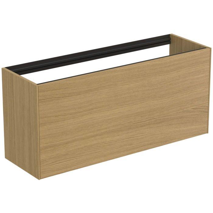 Ideal Standard Conca Waschtisch-Unterschrank T3939Y6 Ohne Waschtisch-Platte, 1 Auszug, 120 X 37 X 54 Cm, Eiche Hell Furnier