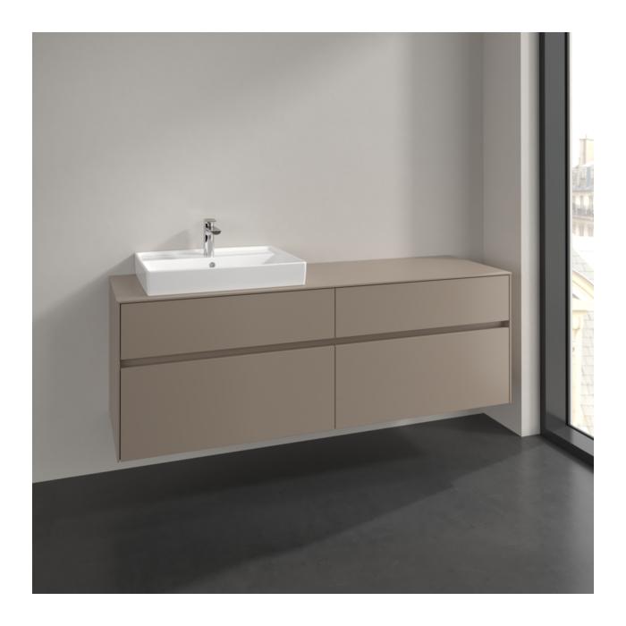 Villeroy Und Boch Collaro Waschtischunterschrank C02200VM 160X54,8X50Cm, Waschtisch Links, Taupe