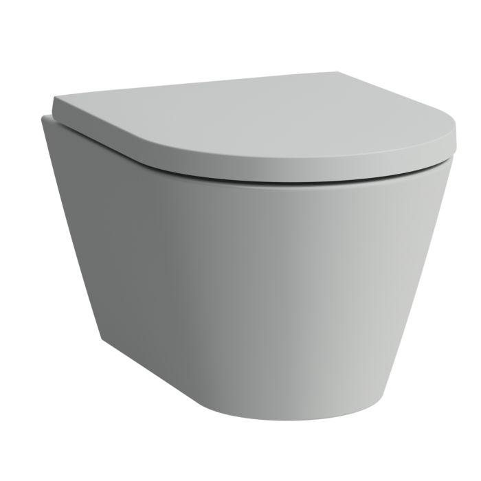 Laufen Kartell Wand-TiefspüL-Wc H8203337590001 Grau Matt, SpüLrandlos, Form Innen Rund