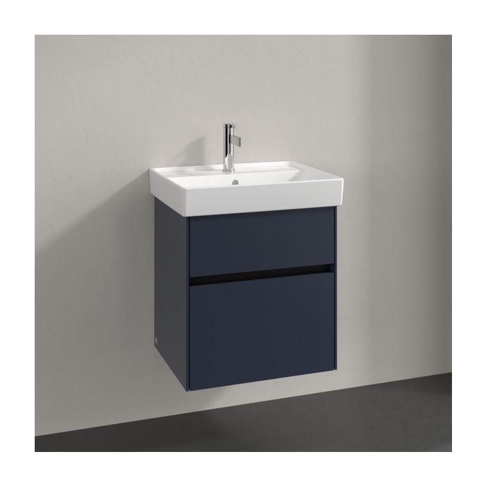 Villeroy Und Boch Collaro Waschtischunterschrank C00700VQ 51X54,6X41,4Cm, Waschbecken Mittig, Marine Blue