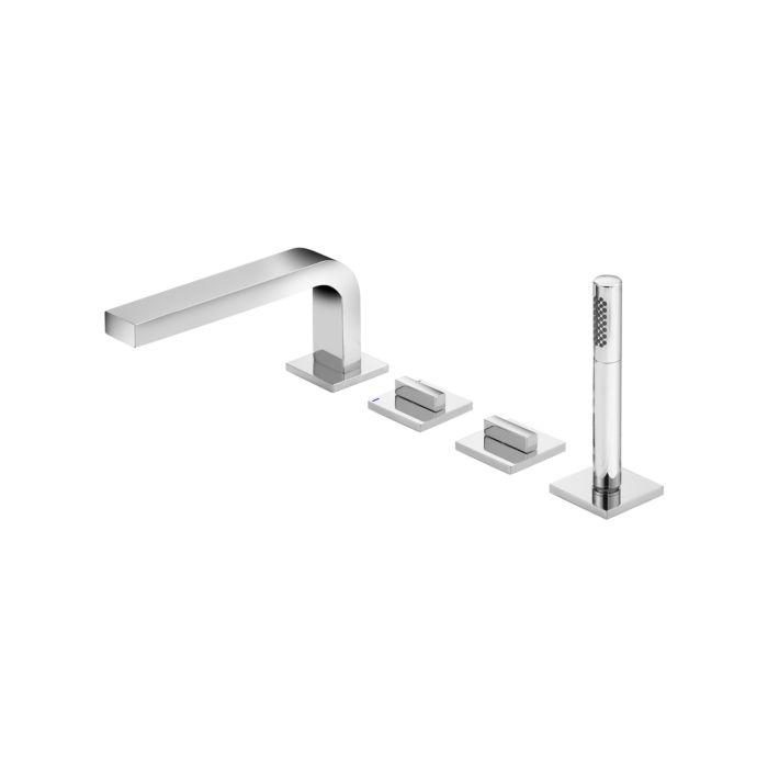 Keuco Edition 11 Wannen-4-Loch-Armatur 51130030200 Wannenrandmontage, Ausladung 220 Mm, Bronze GebüRstet