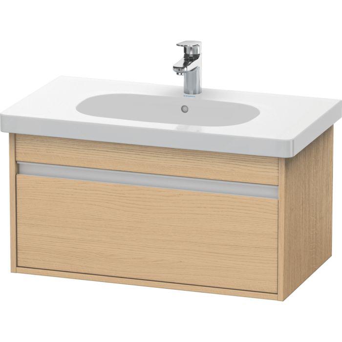 Duravit Ketho Waschtisch-Unterschrank KT666703030 80 x 45,5 cm, Eiche natur, 1 Auszug, wandhängend