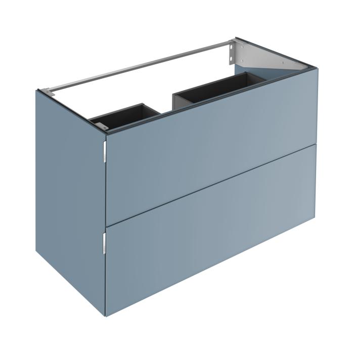 Keuco Edition 11 Art Waschtischunterschrank 32512331200 120X70X49Cm, 2 FrontauszüGe, Lack Seidenmatt, Glas Satiniert, Blue Satin