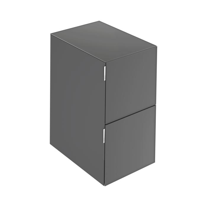 Keuco Edition 11 Art Sideboard 32542870400 40x70x49cm, 2 Frontauszüge, Glas satiniert, smoke