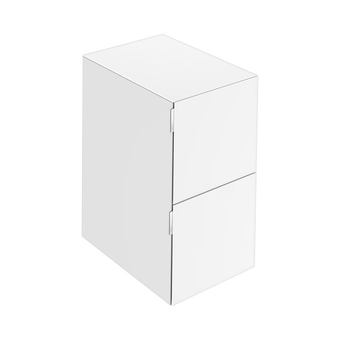 Keuco Edition 11 Art Sideboard 32542840400 40x70x49cm, 2 Frontauszüge, Glas satiniert, weiß
