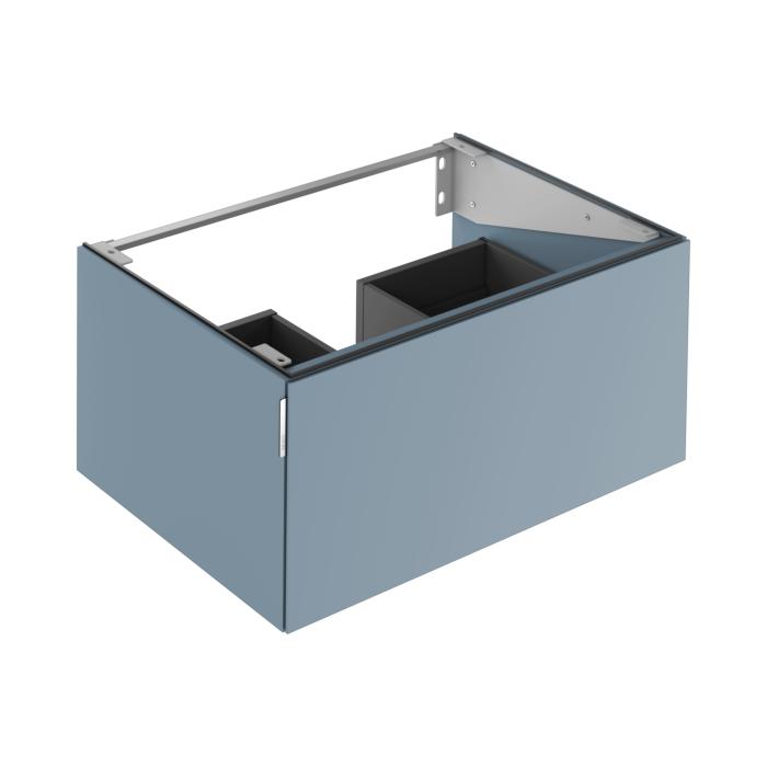 Keuco Waschtischunterschrank Edition 11 Art 32511530801 80X35X49Cm, 1 Frontauszug, Innenbeleuchtung, Lack Seidenmatt, Blue Satin