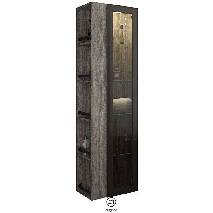 Burgbad Yumo Hochschrank HSKG050RF3199 176x32x50cm, rechts, Eiche Dekor Alaska