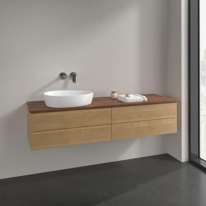 Villeroy Und Boch Antao Waschtisch-Unterschrank L26012HN 160X36X50Cm, Waschbeckenplattenfarbe Warm Walnut, Honey Oak, Mit Beleuchtung