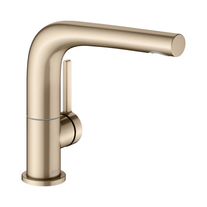 Keuco Edition 400 Waschtischarmatur 51505030100 Bronze GebüRstet, Ausladung 153Mm, Schwenkbar, Ohne Ablaufgarnitur