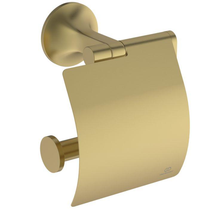 Ideal Standard La Dolce Vita Papierrollenhalter T5509A2 Mit Deckel, Brushed Gold