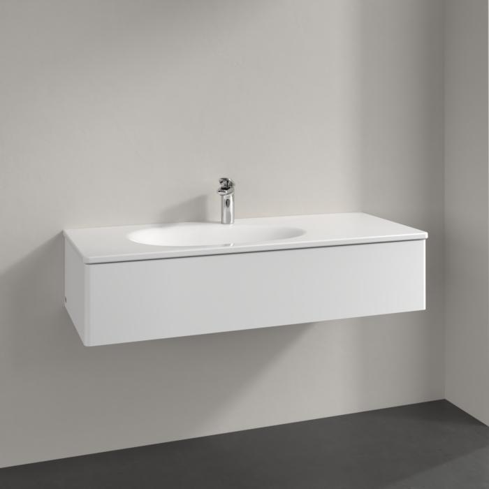 Villeroy Und Boch Antao Waschtisch-Unterschrank K03000MT 118,8X25,6X49,3Cm, Ohne Frontstruktur, White Matt Lacquer