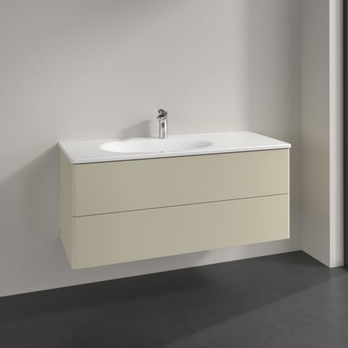 Villeroy Und Boch Antao Waschtisch-Unterschrank K06000HJ 118,8X50,4X49,3Cm, Ohne Frontstruktur, Silk Grey Matt Lacquer