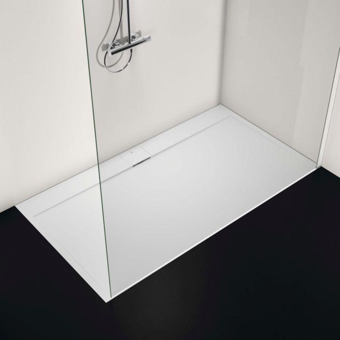 Ideal Standard Ultra Flat S I.Life Rechteck-Brausewanne T5245FR 180 X 100 X 3,2 Cm, Carraraweiß