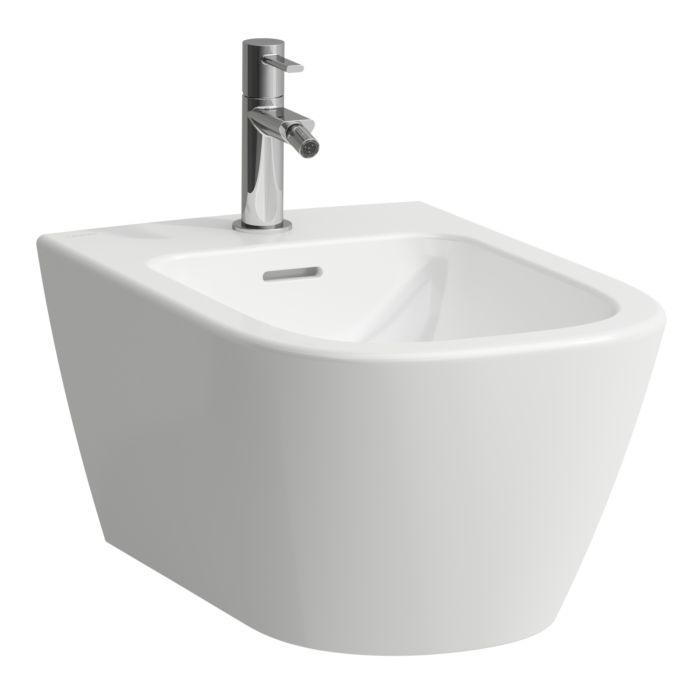 Laufen Meda Wandbidet H8301104003021 36X54Cm, Verdeckte Befestigung, Mit ÜBerlauf, Mit Hahnloch, Weiß Mit Lcc