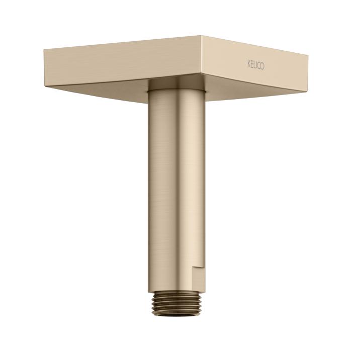 Keuco Brausearm 53089030102 Bronze GebüRstet, Ausladung 100 Mm, FüR Deckenanschluss, G 1/2