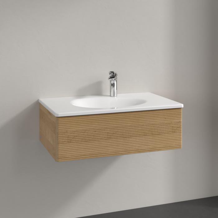 Villeroy Und Boch Antao Waschtisch-Unterschrank K01100HN 78,8X25,6X49,6Cm, Mit Frontstruktur, Honey Oak