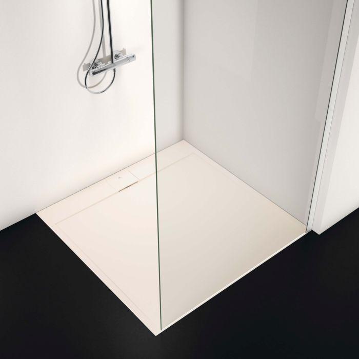 Ideal Standard Ultra Flat S I.Life Brausewanne T5242FT 120 X 120 X 3,2 Cm, Sandstein, Quadratisch
