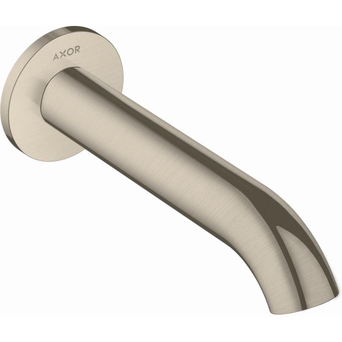Axor Uno Wanneneinlauf 38411820 Brushed Nickel, Gebogen, Wandmontage