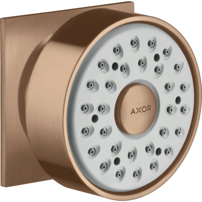 hansgrohe Axor Seitenbrause 28469310 eckige Rosette, schwenkbar, 1jet, brushed red gold