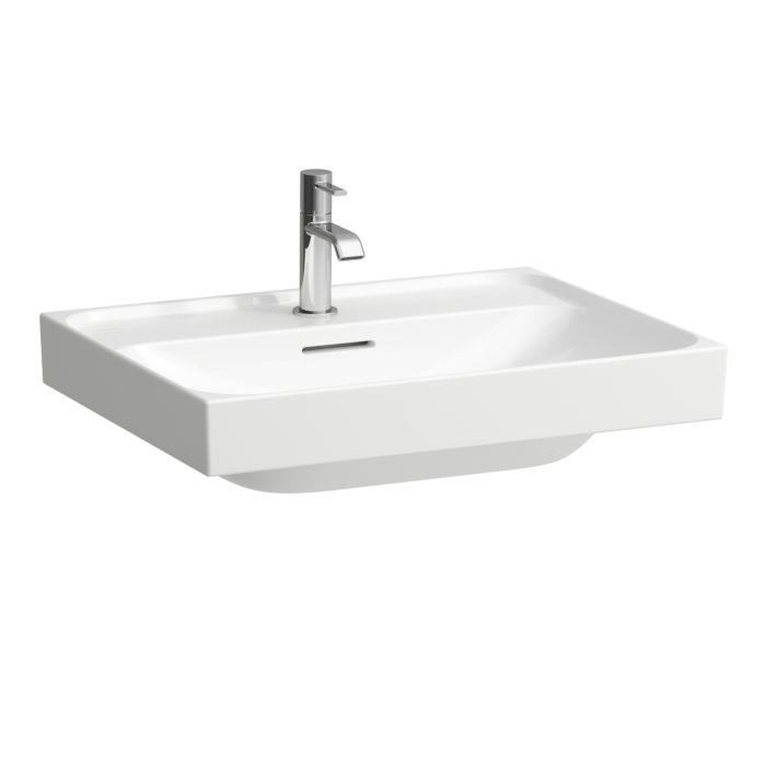 Laufen Meda Waschtisch H8101137571041 60X46Cm, UnterbaufäHig, Mit ÜBerlauf, 1 Hahnloch Pro Becken, Weiß Matt