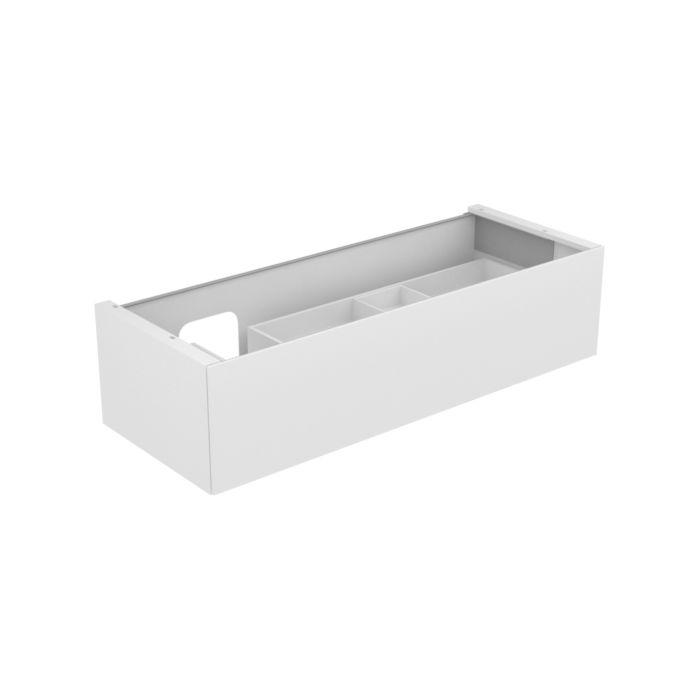 Keuco Edition 11 Waschtischunterschrank 31265280100 140 X 35 X 53,5 Cm, Mit Led-Beleuchtung, Lack Seidenmatt, Glas Cashmere Satiniert