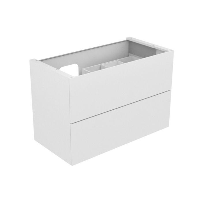 Keuco Edition 11 Waschtischunterschrank 31255110100 105 X 70 X 53,5 Cm, Mit Led-Beleuchtung, Lack Seidenmatt, Glas Anthrazit Klar