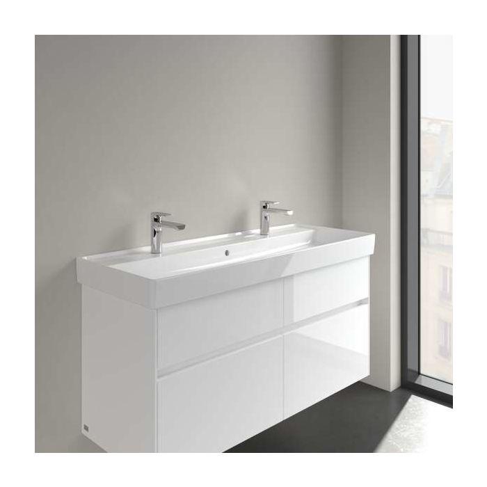 Villeroy & Boch Collaro Waschtisch 4A33C4R1 Weiss C-Plus, Mit Hahnloch Und ÜBerlauf, 120X47Cm