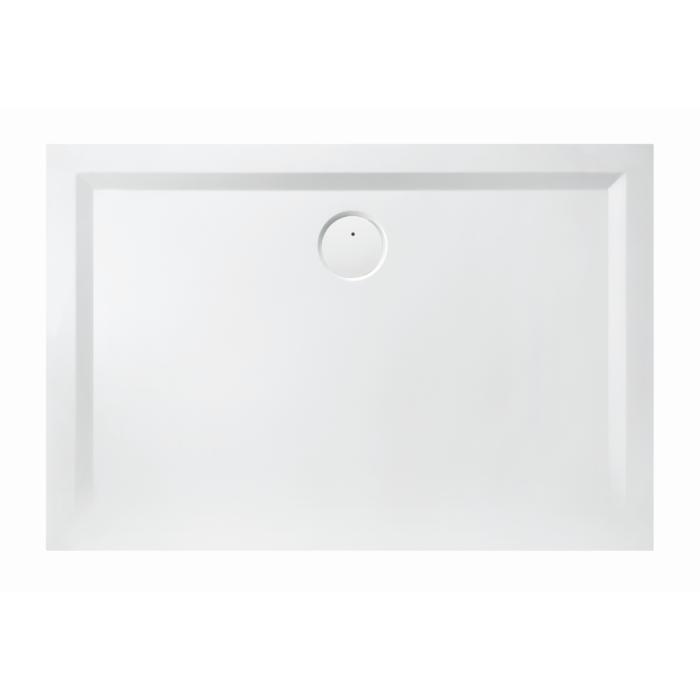 Hoesch Muna Mineralguss-Duschwanne 4174Xa715 110X75X3Cm, Schiefergrau, Material Solique