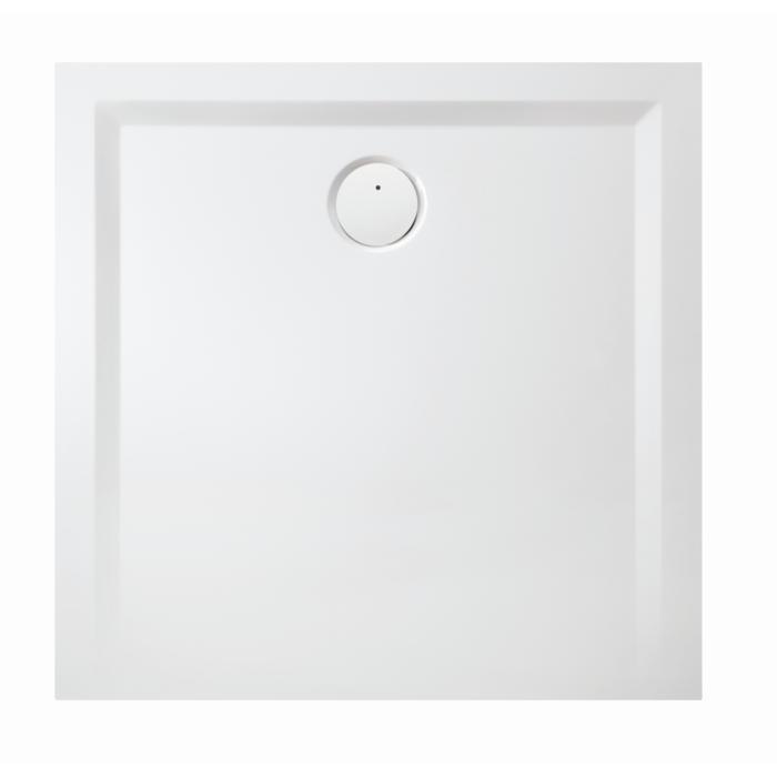 Hoesch Muna S Mineralguss-Duschwanne 4160Xa.013 80 X 80 X 3 Cm, Weiß Matt, Solique