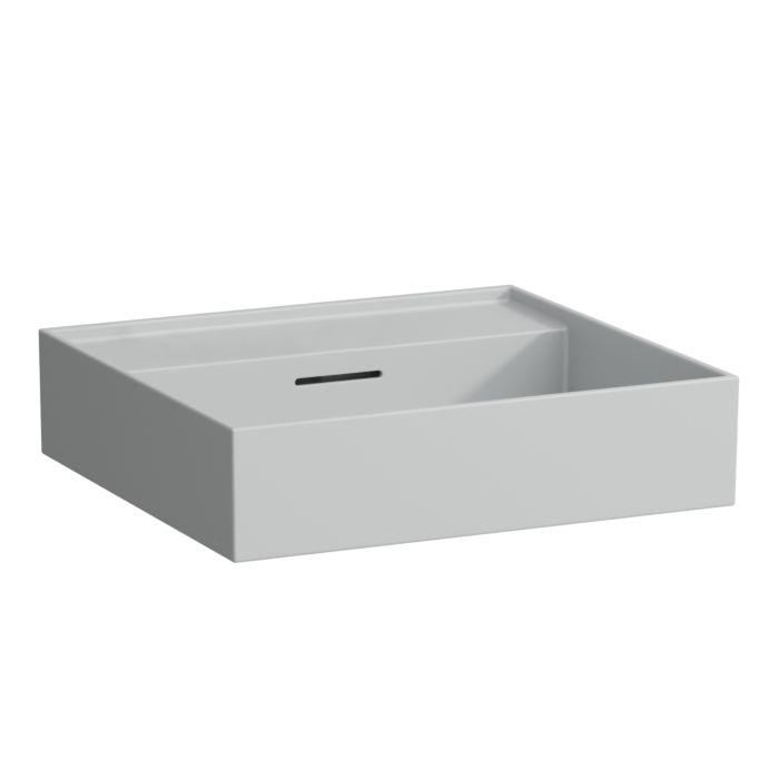 Laufen Kartell Ausatzwaschtisch H8163327591091, 50X46Cm, Grau, ÜBerl., Ohne Hahnl., Saphirkeramik