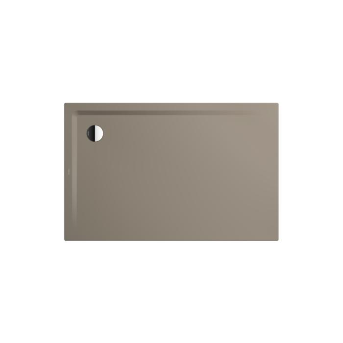 Kaldewei Superplan Duschwanne 384347982671 80x140x2,5cm, mit Träger flach, Secure Plus, warm grey60